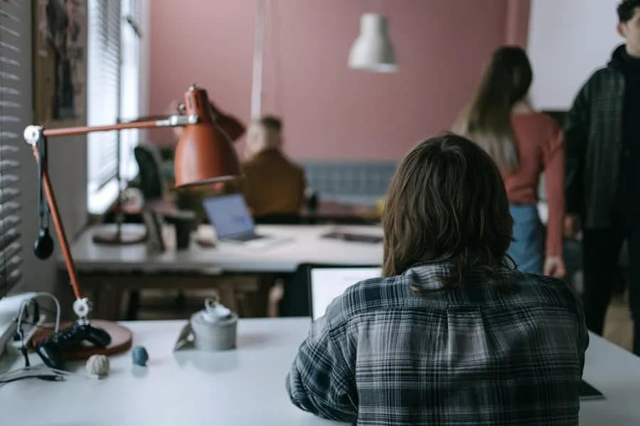 Modern coworking space interior in Poland