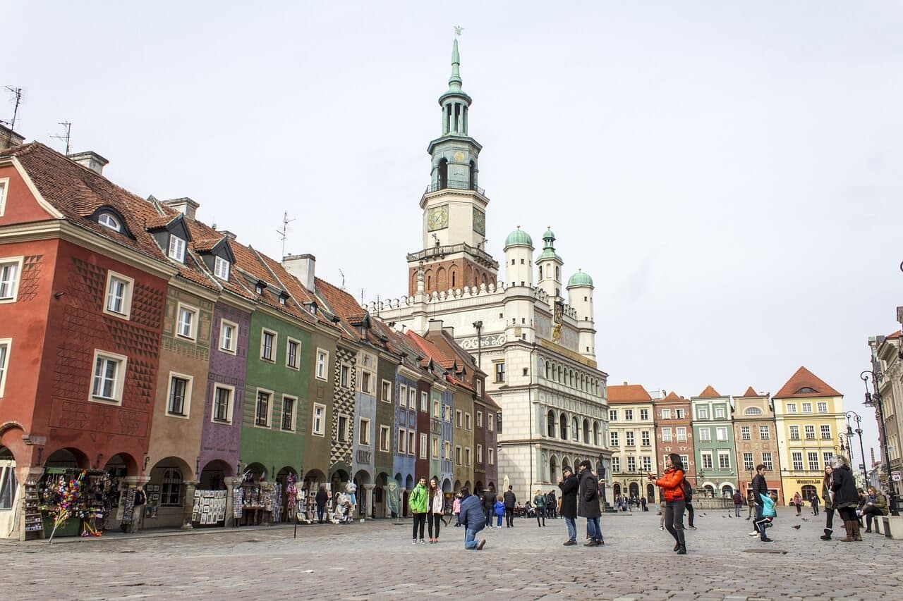 Residential buildings in Poznan, Poland