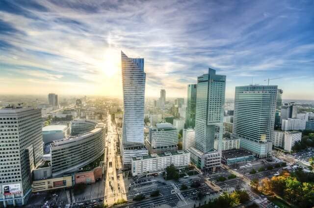 Warsaw business district